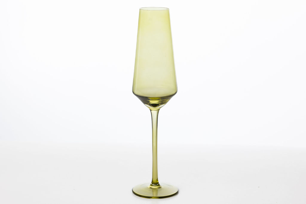 OLIVE CHAMPAGNE GLASS $1.50