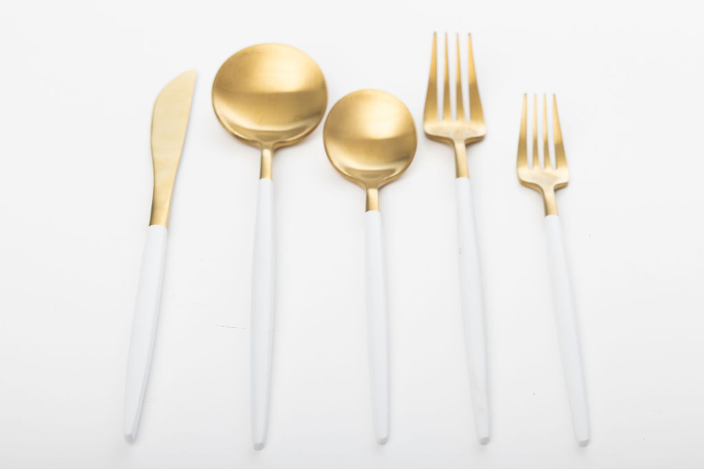 PETITE GOLD AND WHITE $1.50